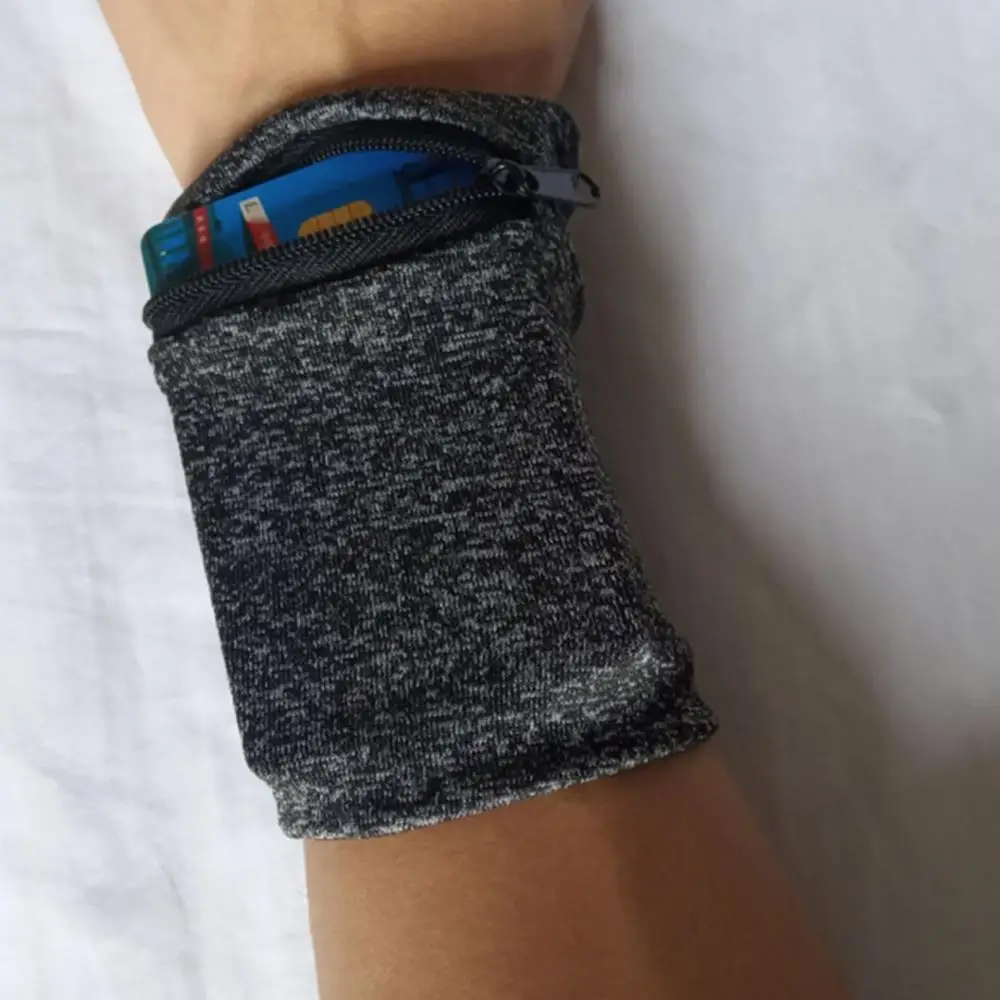 Wrist Wallet Pouch Running Sports Arm Band Bag For MP3 Key Card Storage Case Badminton Basketball Wristband Sweatband | Спорт и