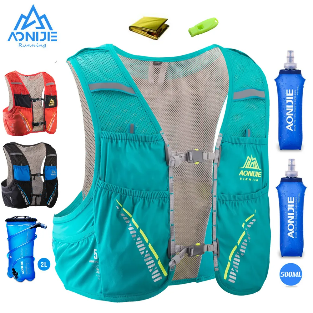 AONIJIE C933 Hydration Pack Backpack Rucksack Bag Vest Harness Water Bladder Hiking Camping Running Marathon Race Climbing 5L