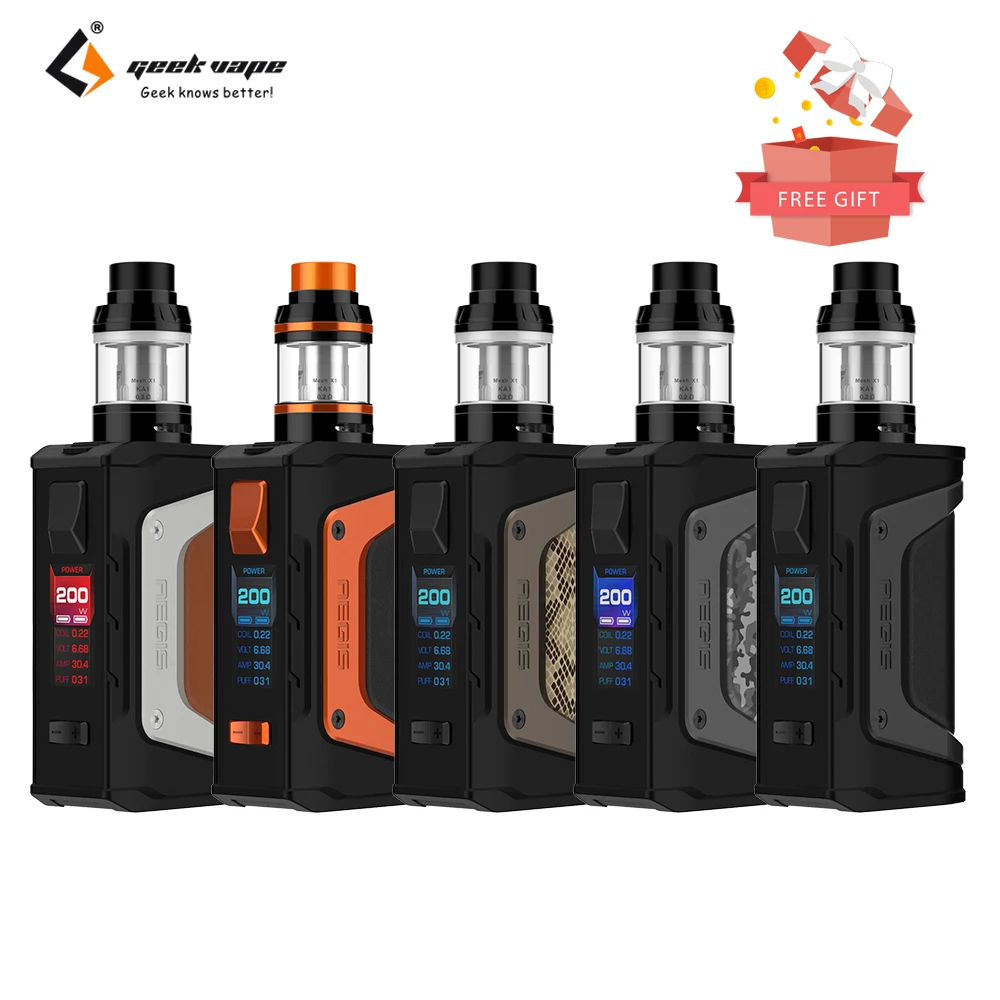 Оригинальный Geekvape Aegis Legend комплект с Aero сетчатым баком 4 мл емкость 200 Вт Мощность