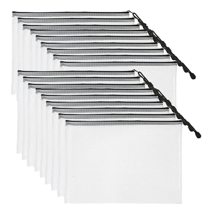 

Сетчатая Сумка На Молнии для документов, водонепроницаемая сумка для документов, школьные и офисные принадлежности, органайзер для вышивки...