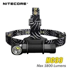 NITECORE HC33 Портативный фары XHP35 HD светодиодный max 1800 люмен луч бросать 187 напора светильник 8 режимов работы открытый головной светильник
