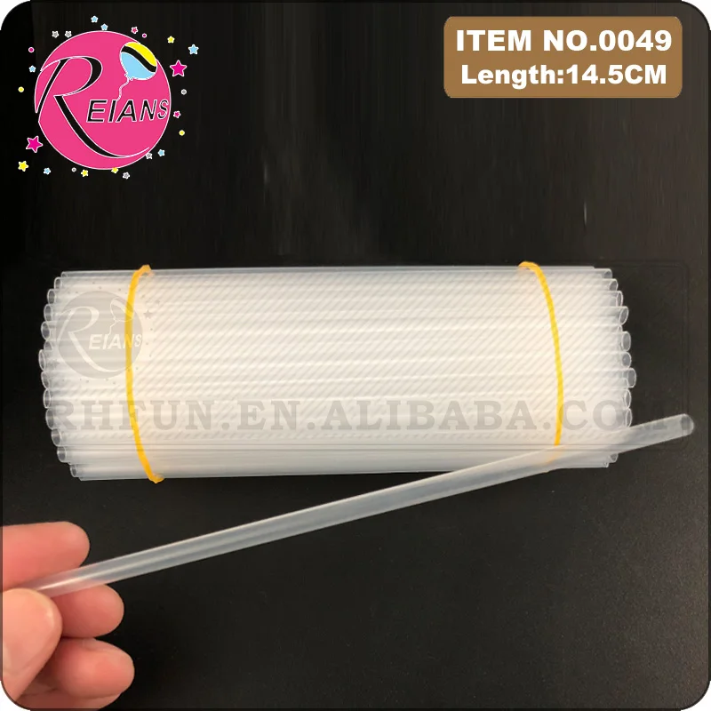 Mini Plastic Straw Balloon Pump, Transparent pump for Foil Balloons Air Inflator Pump Portable for Party Accessories
