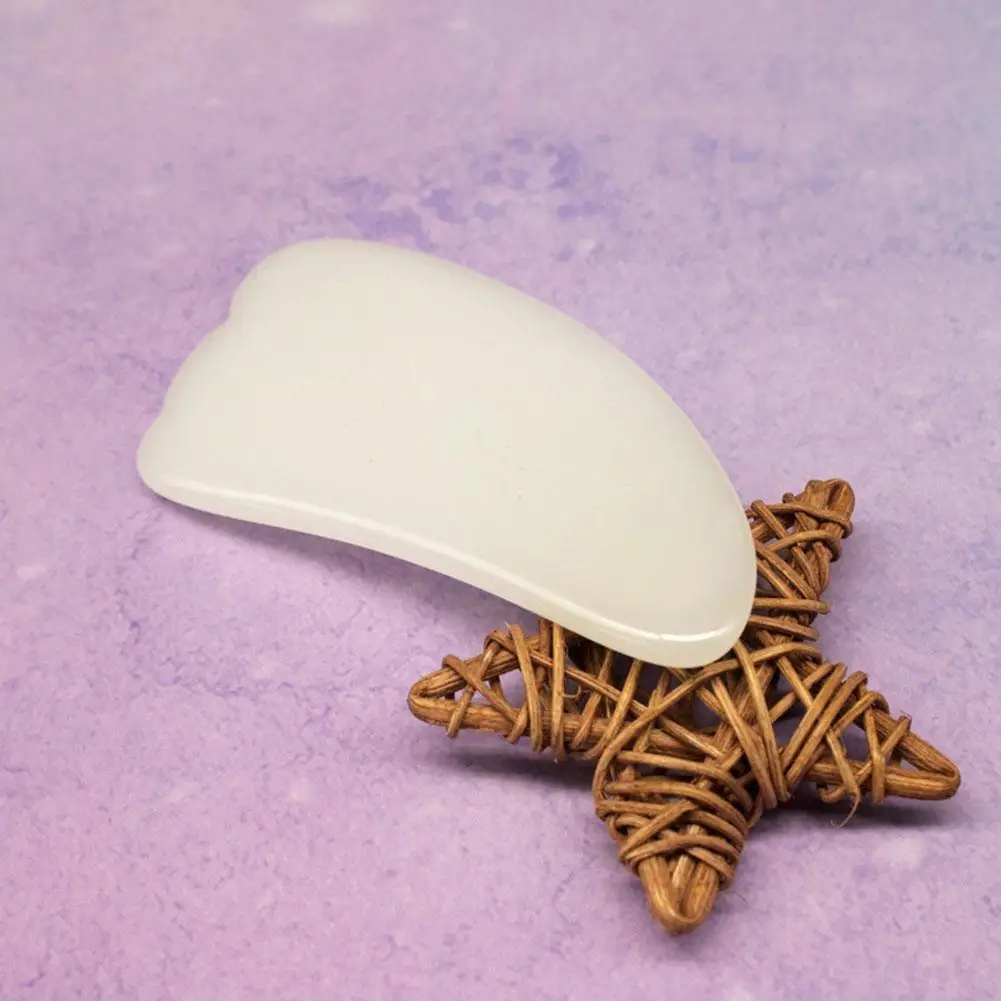 

Natural White Jade Stone Guasha Board Massage Tool SPA Body Massager Gua Sha Board Therapy Care Scraping Antistress