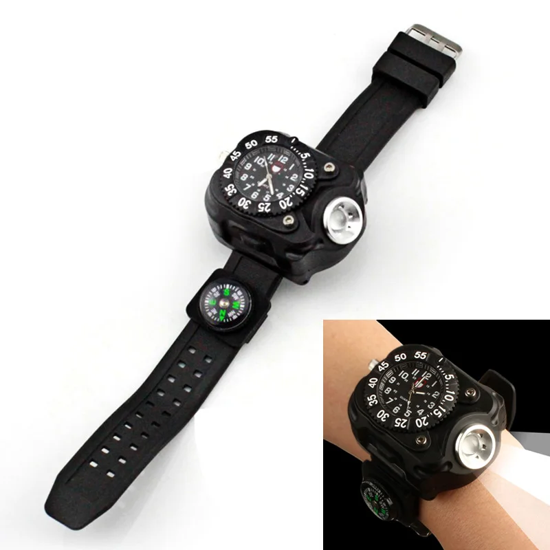 3 в 1 мужские водонепроницаемые светодиодные светильники для наручных часов |
