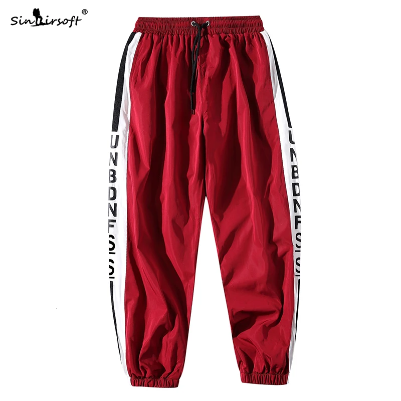 Осенне-зимние модные штаны-шаровары для пары эластичные штаны бега в Корейском