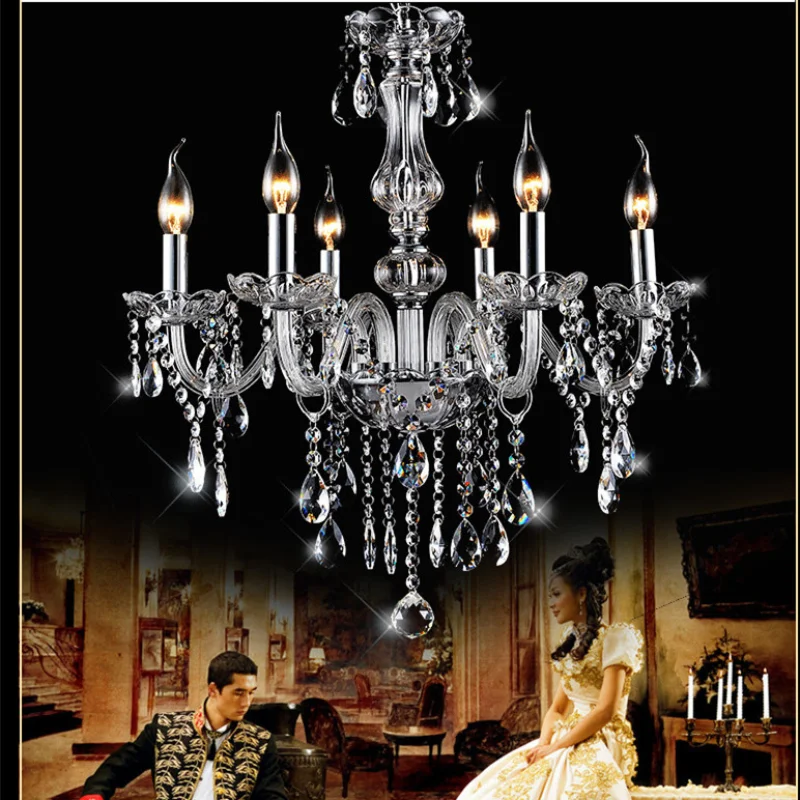Современная Большая Хрустальная люстра Роскошная обувь с украшением в виде