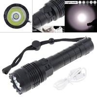 securitying l2 led flashlight 5 modes tactical torch powerful usb rechargeable hunting light use 18650 battery for camping