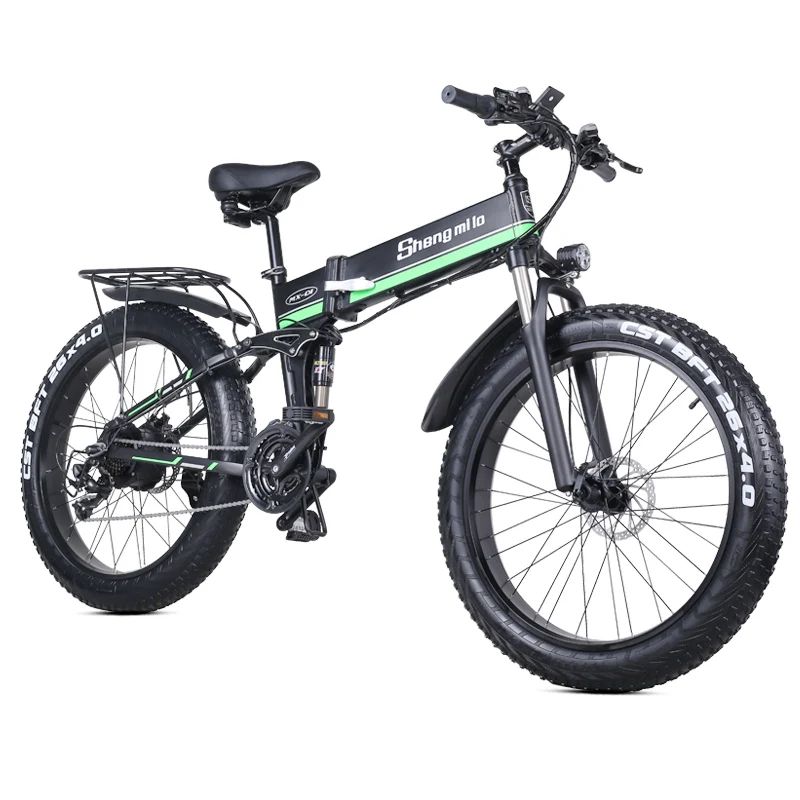 Preise Zoll Klapp Elektrische Moped 4,0 Fett Reifen Elektrische Schnee Mountainbike Lithium-batterie Transport Moped