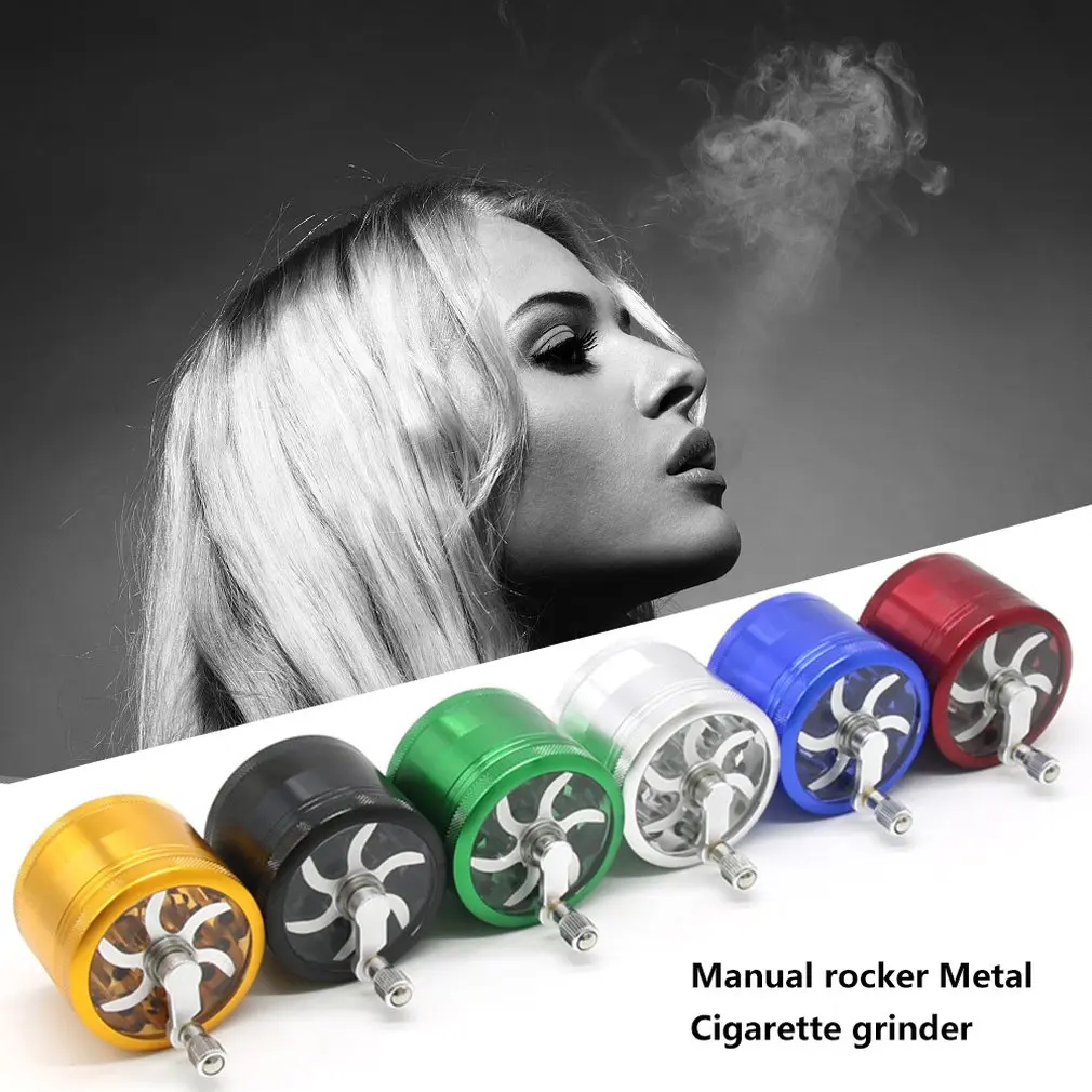 4 Слои Алюминий травяной травы измельчитель табака дым измельчители мини