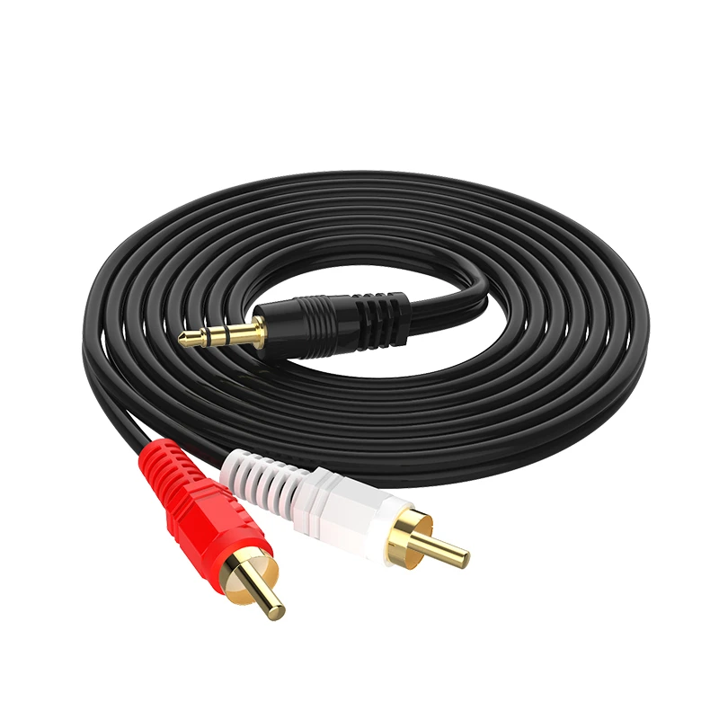 Кабель RCA HiFi стерео аудиокабель 2RCA до 3 5 мм AUX разъем Y сплиттер для усилителей