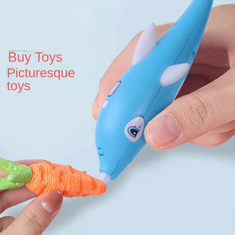 Детская 3D Ручка для рисования с ЖК-экраном совместимая пла-нитью игрушка детей