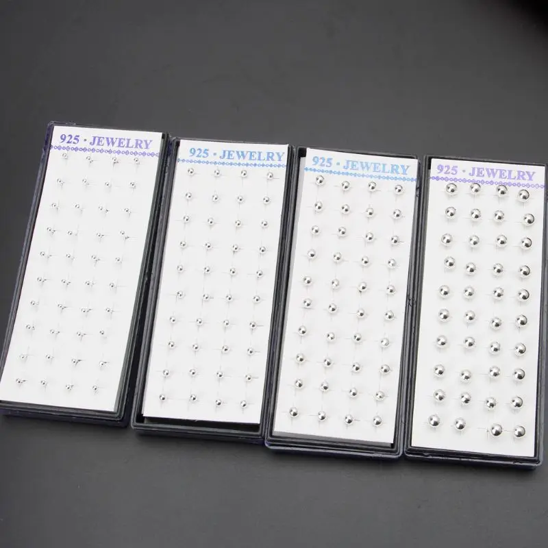 

20 Pairs Tiny Round Ball Stud Earrings Hypoallergenic Jewelry