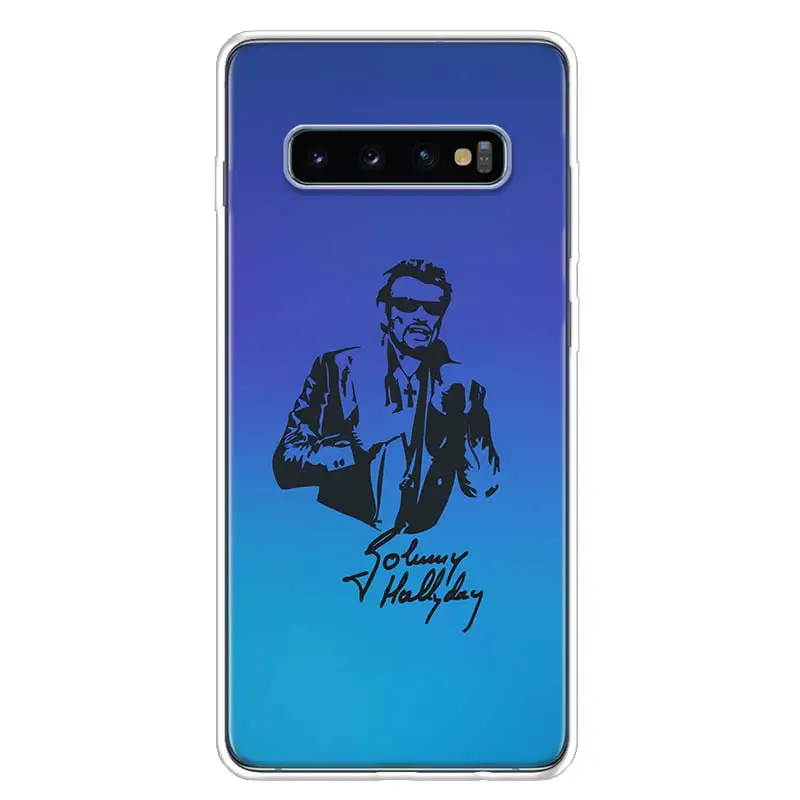 Johnny Hallyday Music Cover Phone Case For Samsung Galaxy S10+ Lite Note 10 9 8 S9 S8 J4 J6 J8 Plus S7 S6 Coque Shell