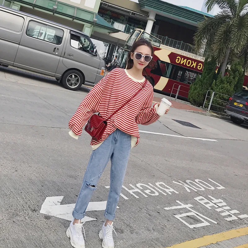 Осень новинка корейский вариант 2019 женский костюм сетчатый Красный Модный