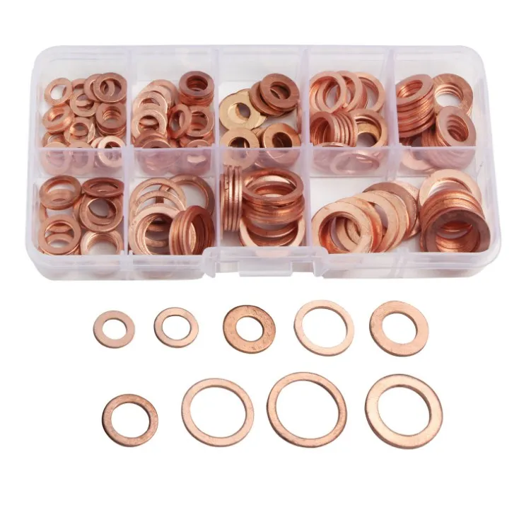 Набор Шайб с пробкой для отстойника 200 шт. подходит всех типов двигателей будь то