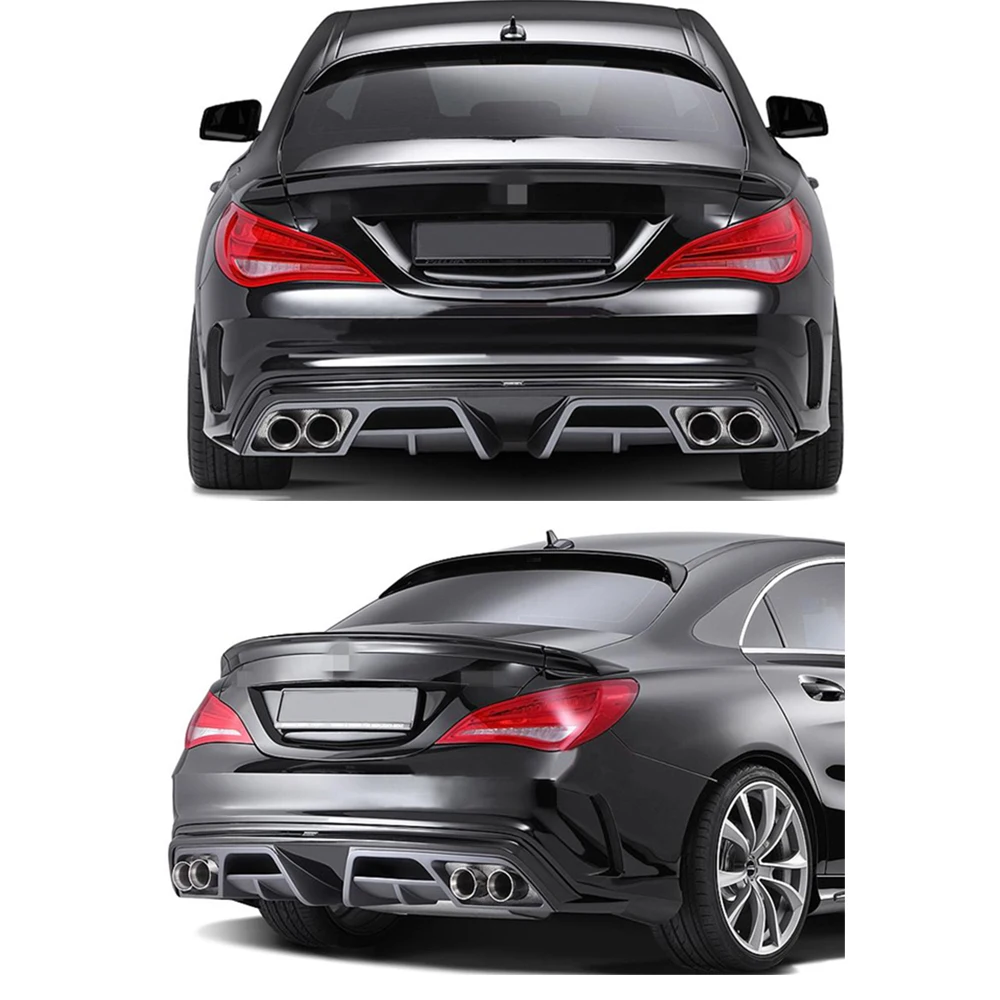 

Carbon Fiber / FRP Rear Bumper Diffuser Lip for Mercedes-Benz CLA-Class C117 CLA250 CLA260 CLA45 AMG Sedan 2013 2014 Exhaust