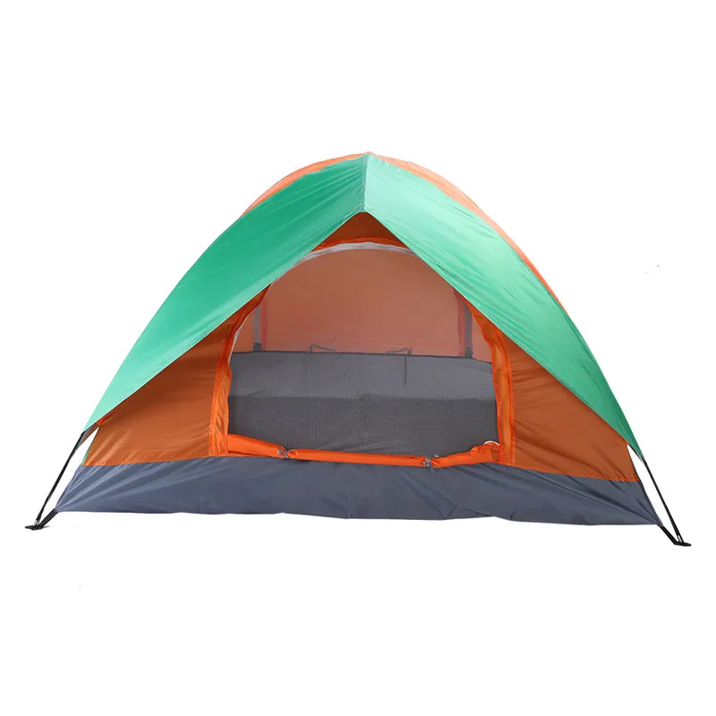 

2-Person Double Outdoor 4 Season Camping Tent Portable Waterproof Hiking Trekking Travel Tents Orange & Green
