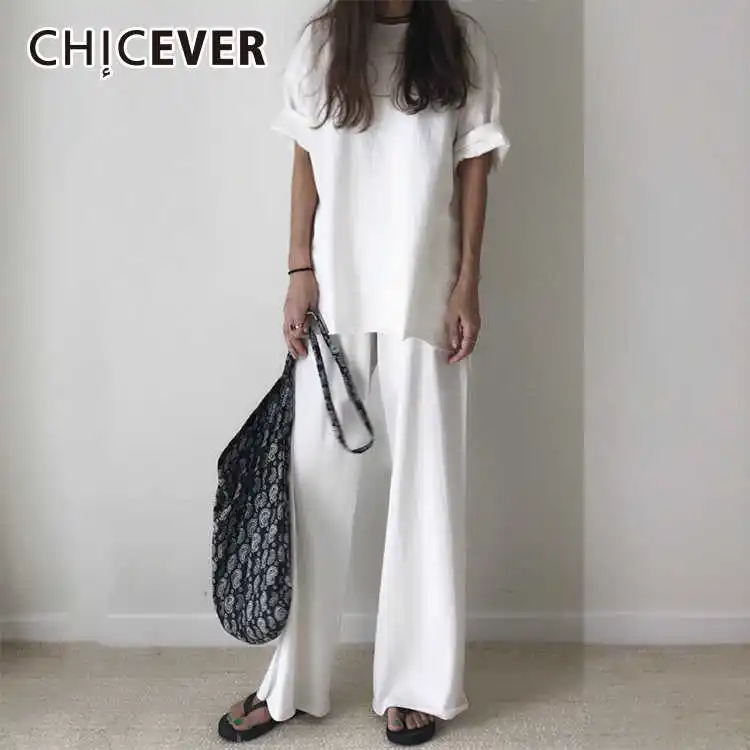 Комплект из двух предметов CHICEVER Женский костюм с Асимметричные Длинные рукавами