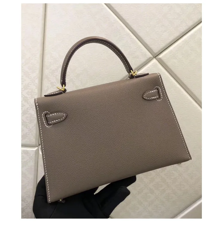 

2021 new ladies leather bag women's shoulder messenger bag handbag Kelly bag
