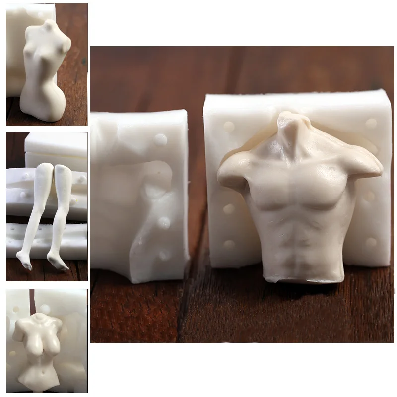 Глиняная кукла силиконовые формы тела ноги версии мультфильм глина для пресс