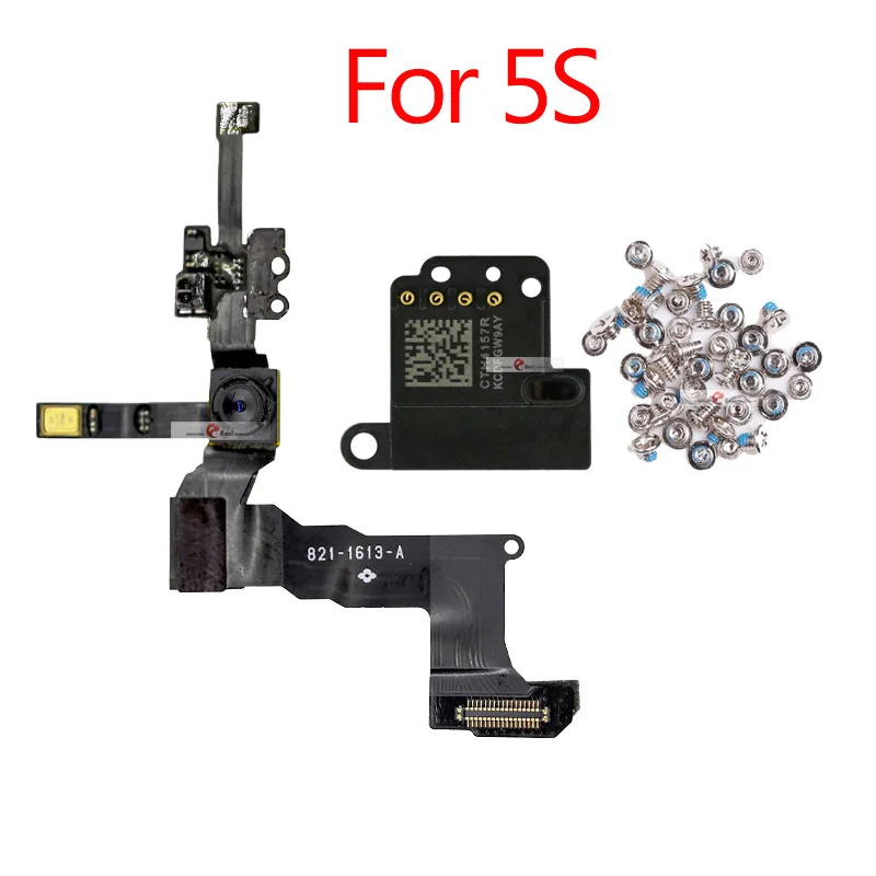 For 5S 1set Высокое качество фронтальная камера кольцо держатель для iPhone 5 5S 5C 6S 6 Plus фронтальная камера объектив правый датчик приближения гибкий кабель - Цвет: For 5S 1set