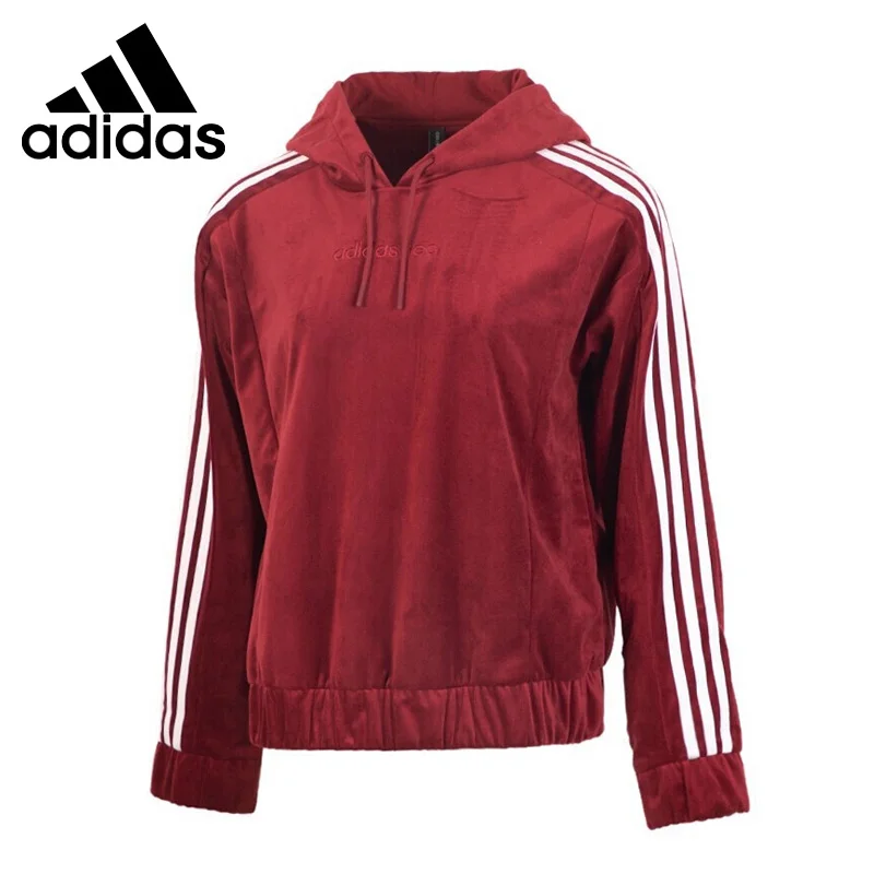 Original New Arrival Adidas NEO W CS SWH VELOUR Women's Pullover Hoodies Sportswear | Спорт и развлечения