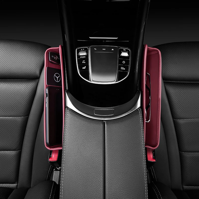 leather car seat gap slot storage box drop stop plug filler crevice phone holder organizer interior decoration accessories free global shipping