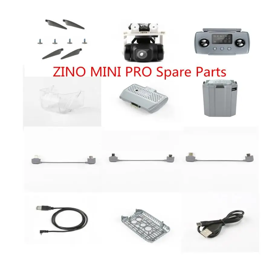 Hubsan ZINO MINI PRO RC Дрон Квадрокоптер запасные части лезвие винт зарядное устройство