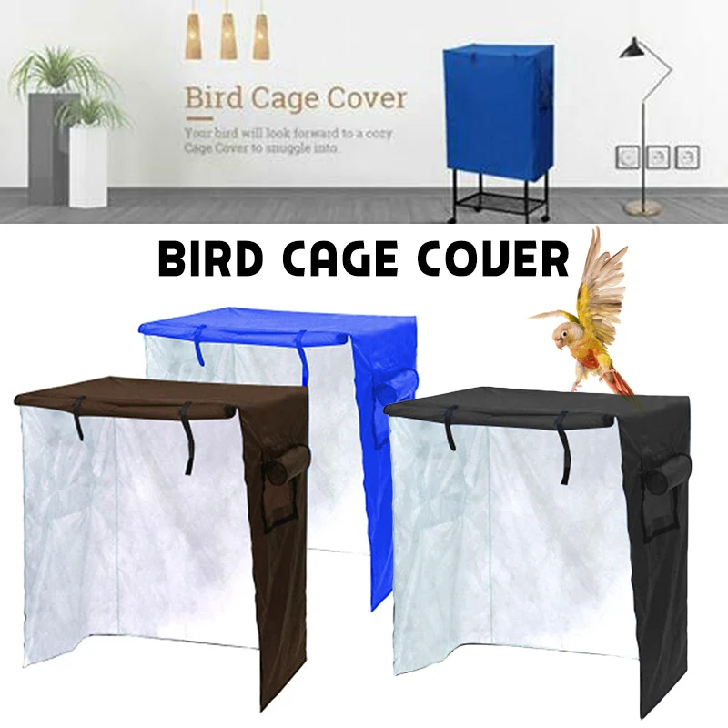 

Anti UV Solid Sleep Helper Pet Supplies Parrot Dust Proof Large Zipper Protective rainproof Bird Cage Cover Durable Lightweight