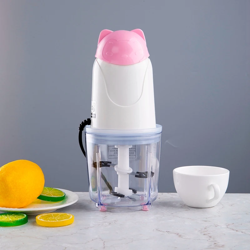 Электрический измельчитель еды 0.6л стеклянная чаша мясорубка для мяса овощей