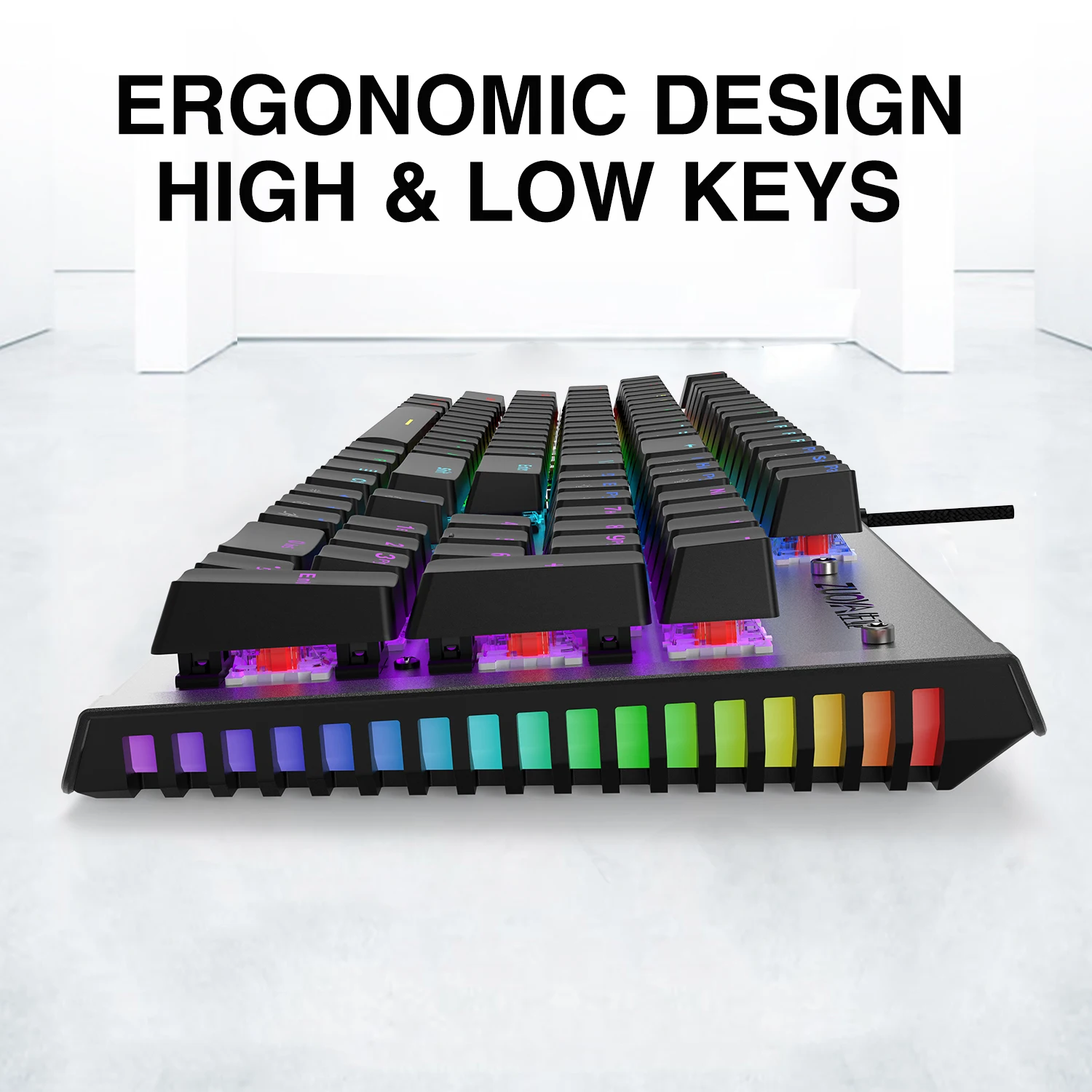 

ZUOYA X61 Wired Gaming Mechanical Keyboard RGB Mix Backlit Keyboard Anti-ghosting Blue Red Switch For Game Laptop PC Russian US