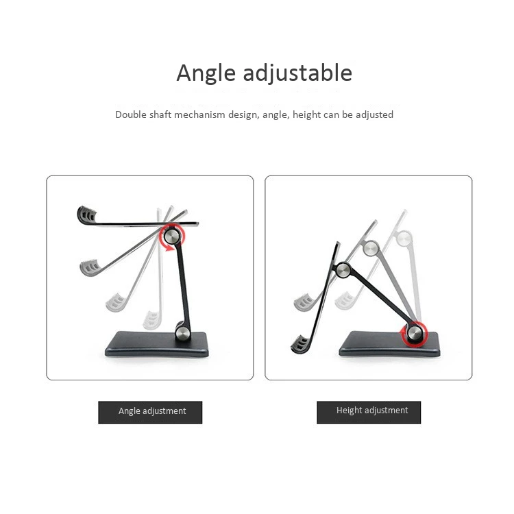 phone stand folding mobile phone holder metal adjustable live universal desktop mobile phone holder for phones tablets free global shipping