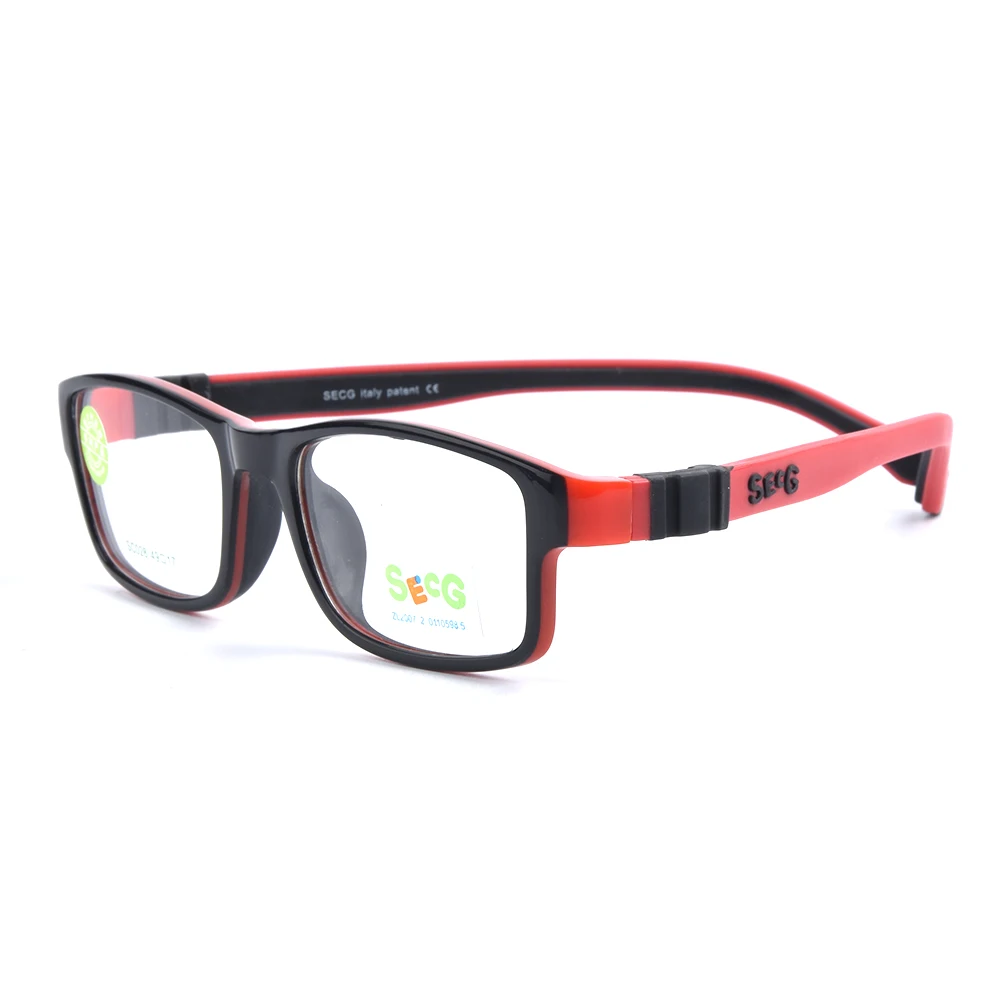 Очки SECG Детские со съемной оправой гибкие мягкие оптические очки с