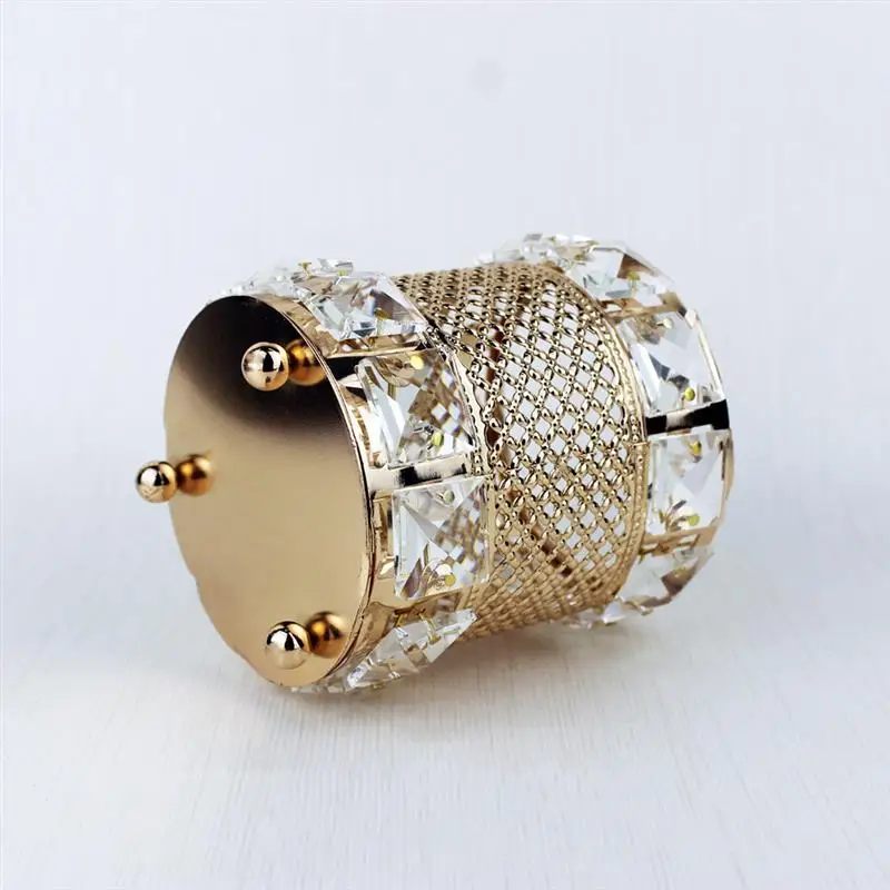 Фарфоровый новый металлический держатель для кистей макияжа с кристаллами в