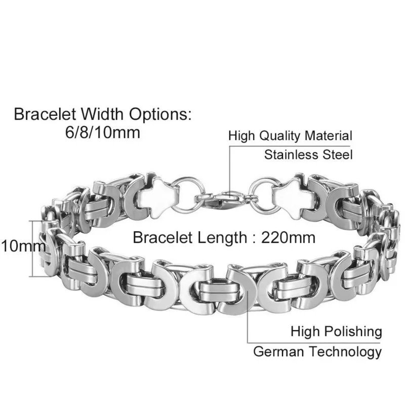Модный Ювелирный Браслет yyw из нержавеющей стали для мужчин и женщин крутая