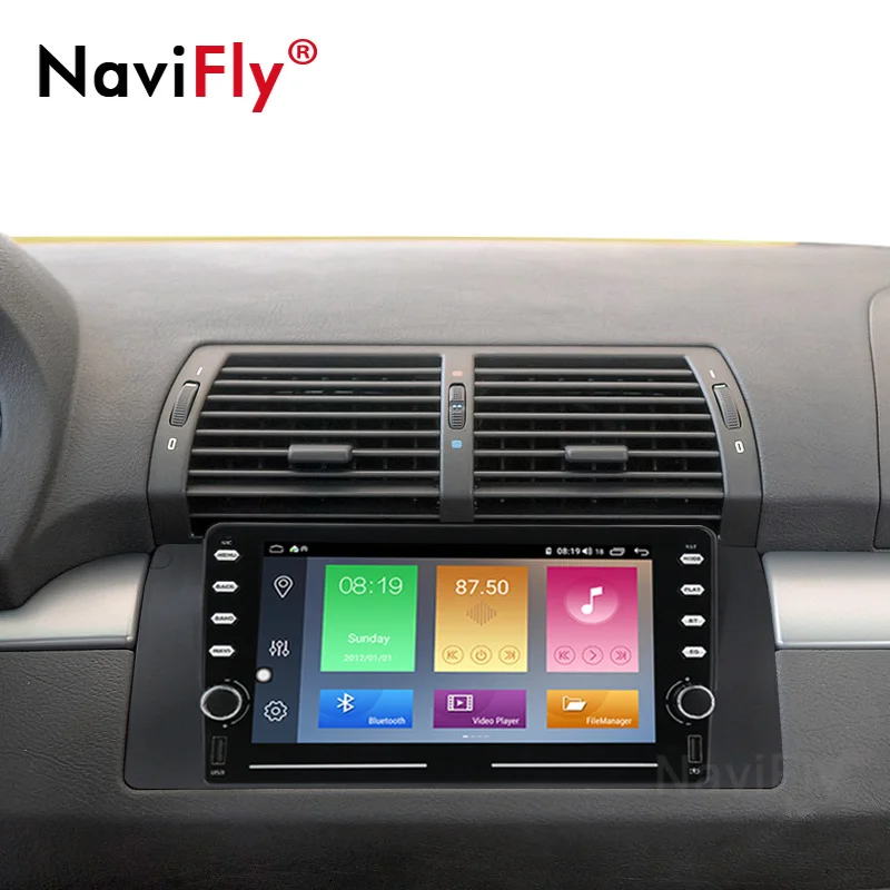 Автомобильный радиоприемник IPS DSP 4G LTE Android видео мультимедийный плеер для BMW X5 E39 E53