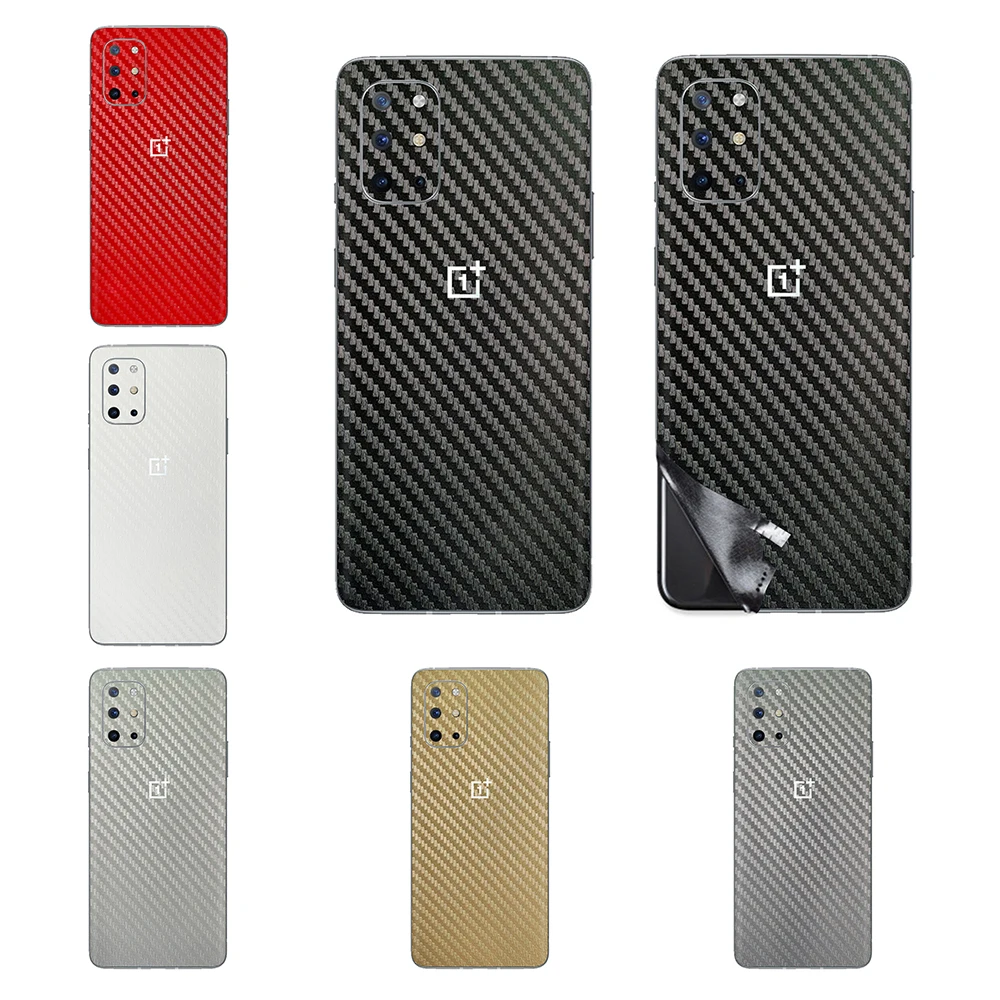 Цветная 3D пленка из углеродного волокна для OnePlus 8 Pro 8T Полное Обертывание задняя