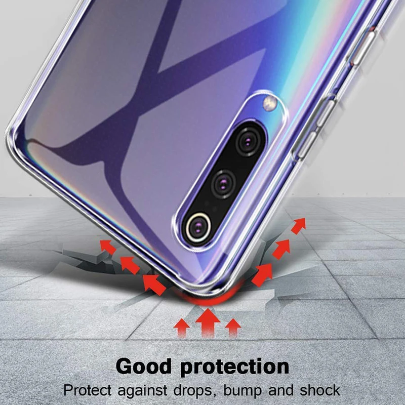 Оригинальный Мягкий ТПУ чехол для Xiaomi Mi 9 SE Pro Lite Прозрачный задней панели