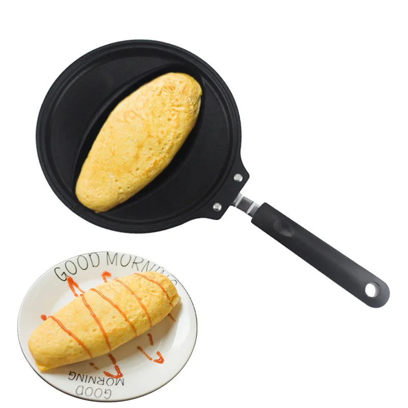 

Frying Pan Tamagoyaki Omelette Black Non-stick Pan Fry Egg Pan Pancake Kitchen Pot Only Use for Gas Cooker