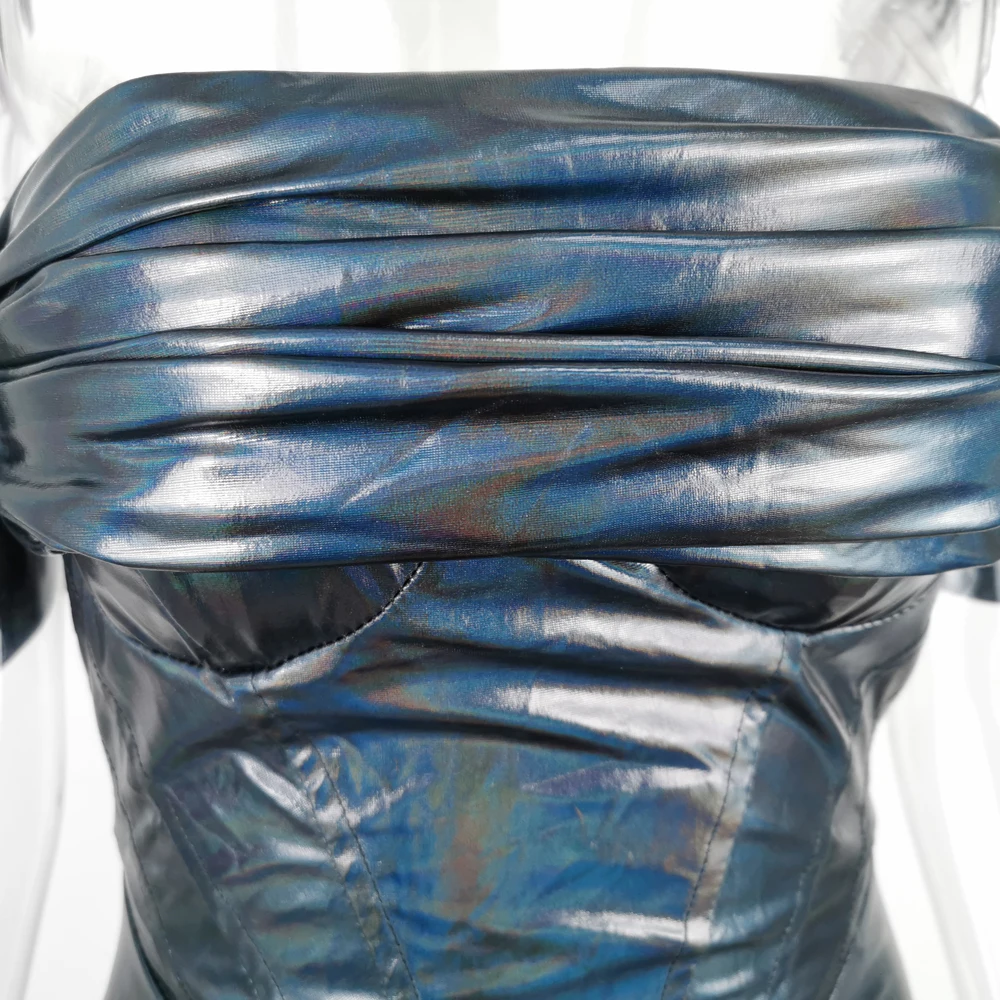 

Lofrcy Black Off The Shoulder Short Sleeve Back Zipper Casual Mini Bodycon Dress Women's Sexy Night Club Party Slim Sheath Dress