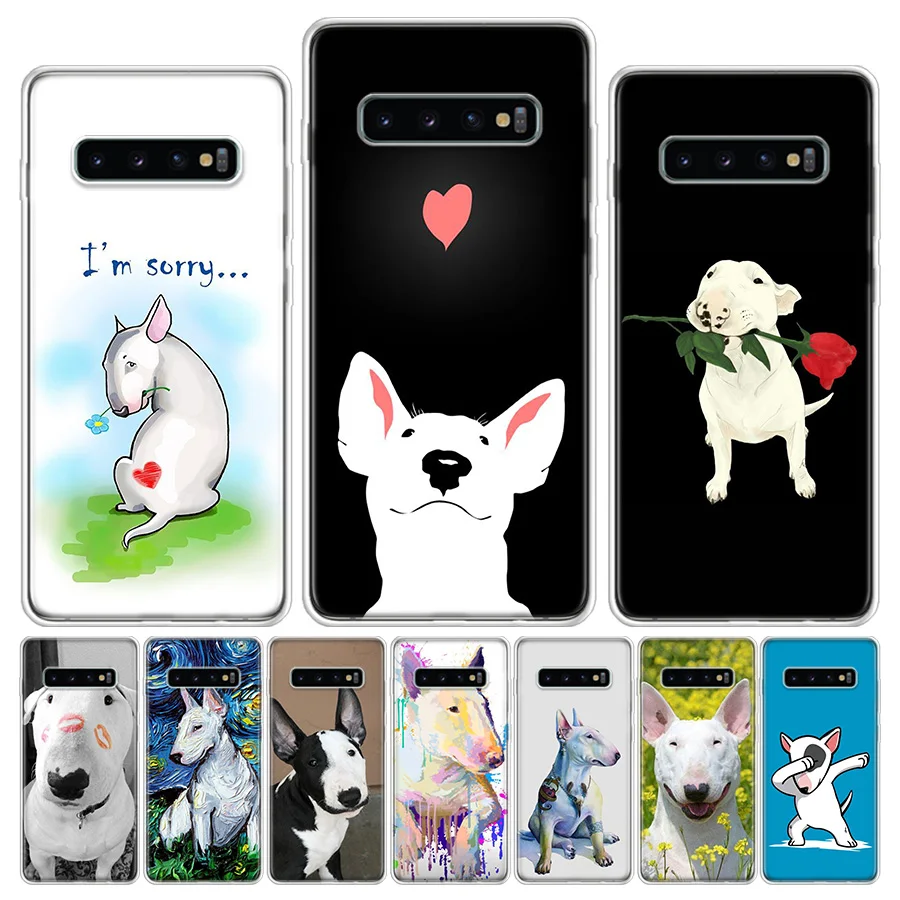 Чехол для телефона с щенками Бультерьера Galaxy A02S A03S A12 A22 A32 A42 A52 A72 A13 A23 A33 A53 A73 5G A10S A20S