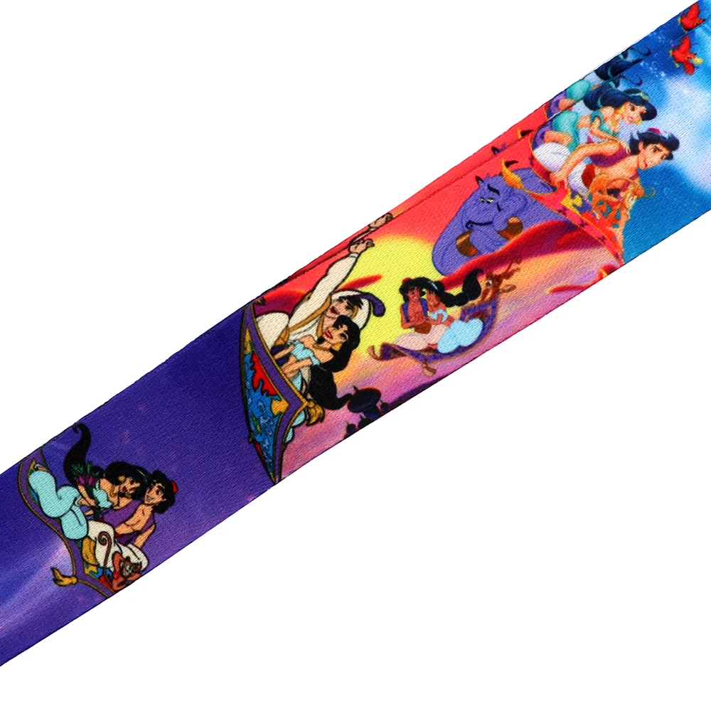 YQ343 Aladdin and the Magic Lamp Lanyard мультяшный шнурок для телефона ключей ID держатель бейджа