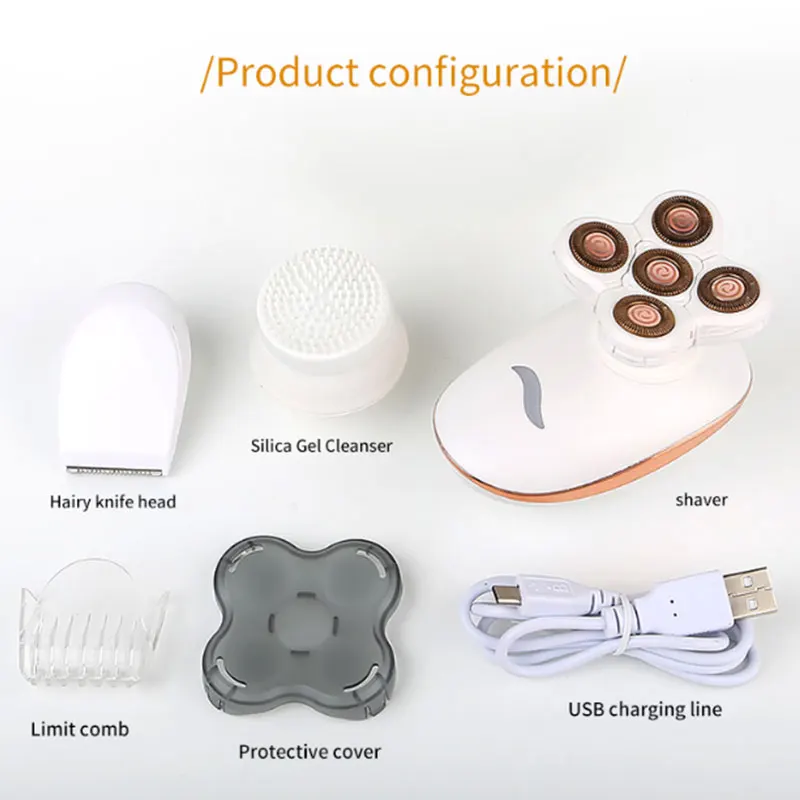 Новый моющийся Женский Электрический эпилятор для лица Водонепроницаемый