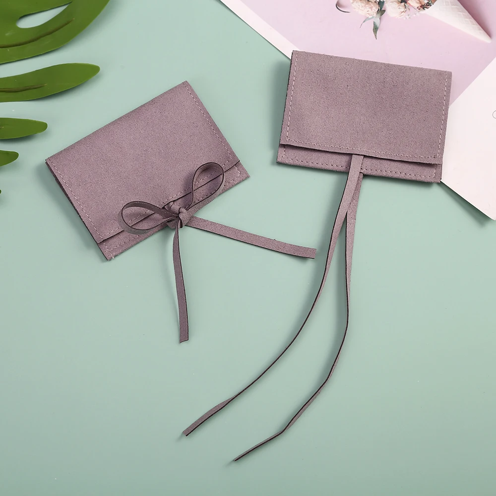 

Мешочки для упаковки ювелирных изделий, маленькие мешочки из микрофибры для колец, сережек, ожерелий, Роскошные ювелирные украшения, шикарн...