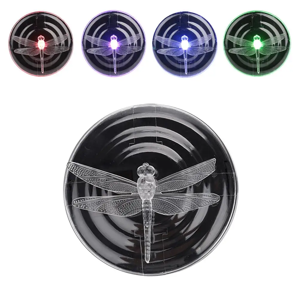 Уличный светильник s солнечный для пруда дорожный стрекоза красочные яркие