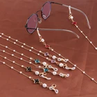 Цепочка со звездами и бусинами в минималистичном стиле, ремешок для очков для чтения, Женские аксессуары, ремешки для солнцезащитных очков, шнуры