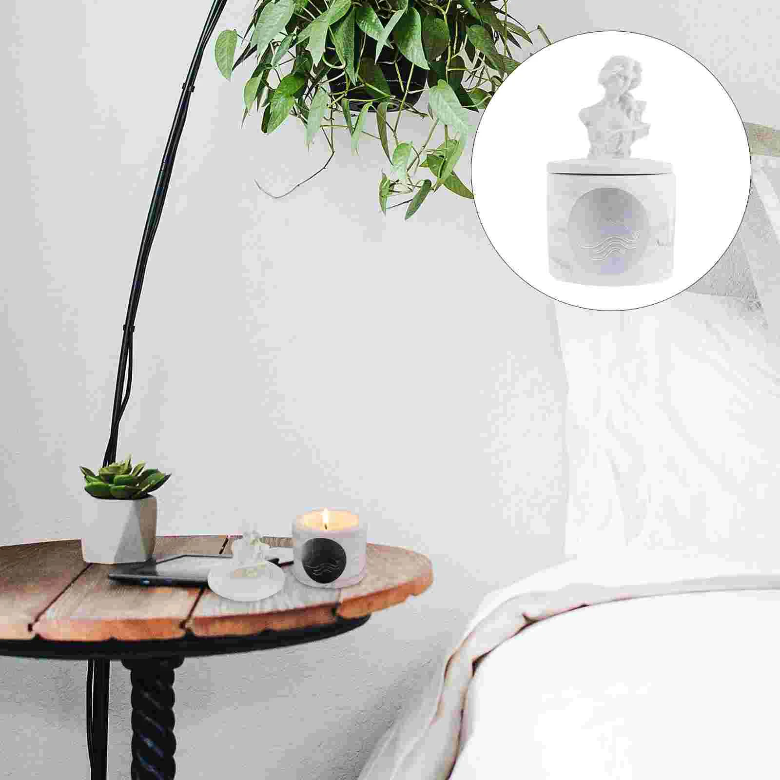 1 шт. Изысканная Статуэтка ароматическая свеча декоративная Ароматизированная