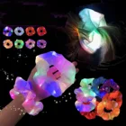 Светодиодная светящаяся лента для волос, женский головной убор для девушек, резинка для волос, простая повязка на запястье, резинка, аксессуары для волос