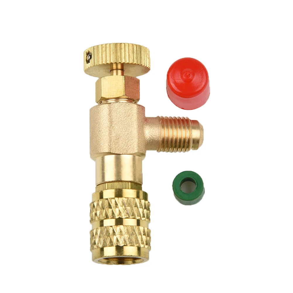 

Liquid Safety Valve R410A R22 Air Conditioning Refrigerant 1/4 " 5/16" Safety Adapter Copper Flow Control Valves