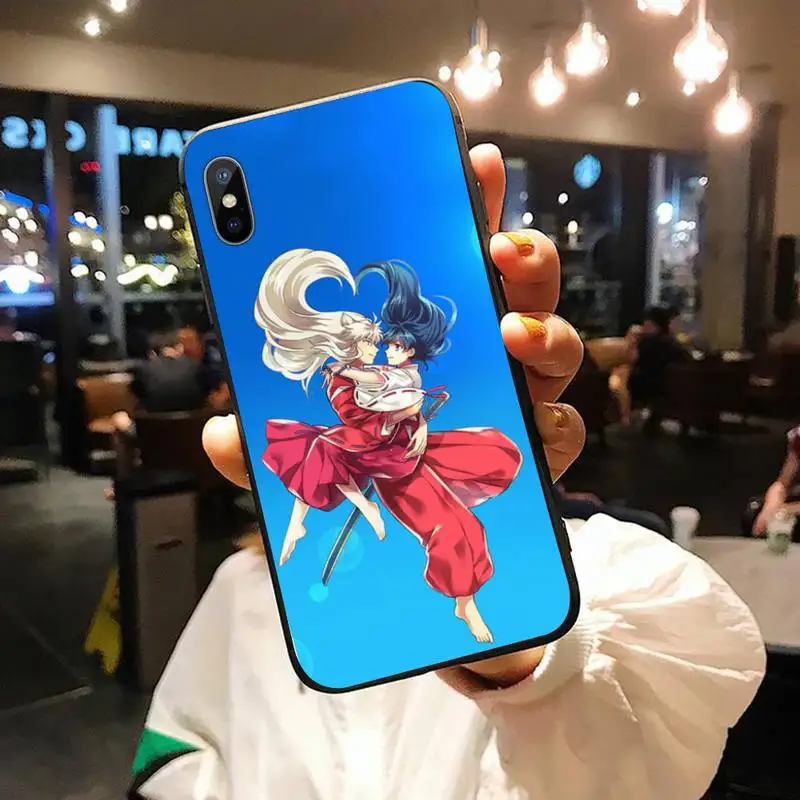 

Anime Inuyasha Sesshoumaru Kagome Phone Case for iPhone 11 12 pro XS MAX 8 7 6 6S Plus X 5S SE 2020 XR
